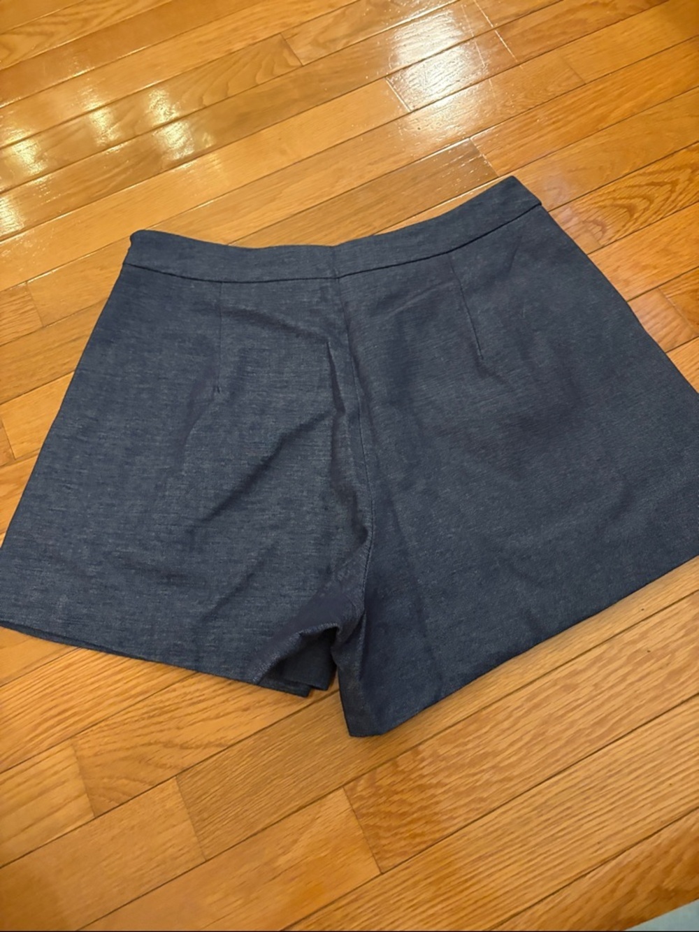 Commense Women's High-Waist slate blue Tailored Shorts - Picture 4 of 11